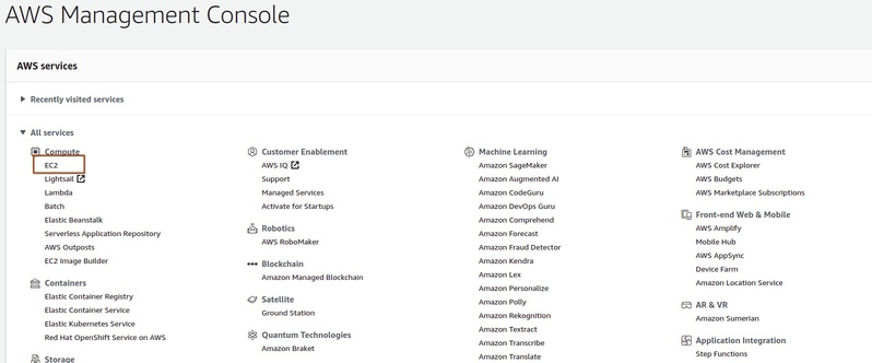 Choosing of EC2 service 