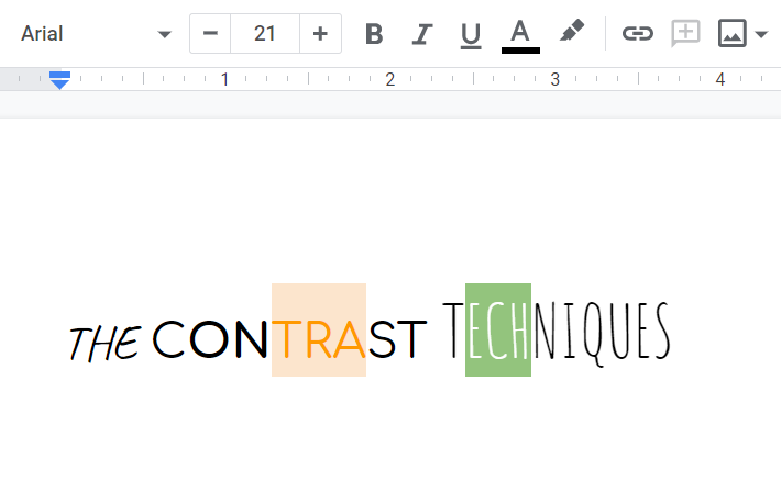 Google docs to prepare text for paste in paint